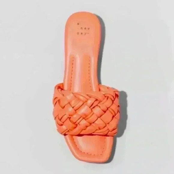 Women's Carissa Woven Slide Sandals - A New Day Pink - Picture 7 of 7